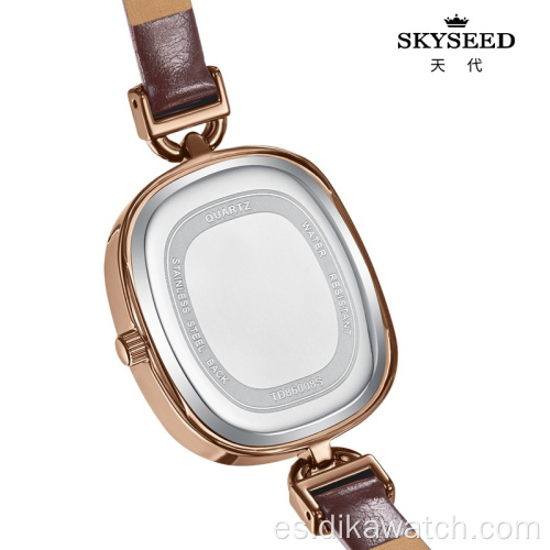 SKYSEED reloj femenino pequeño y sencillo con diamantes